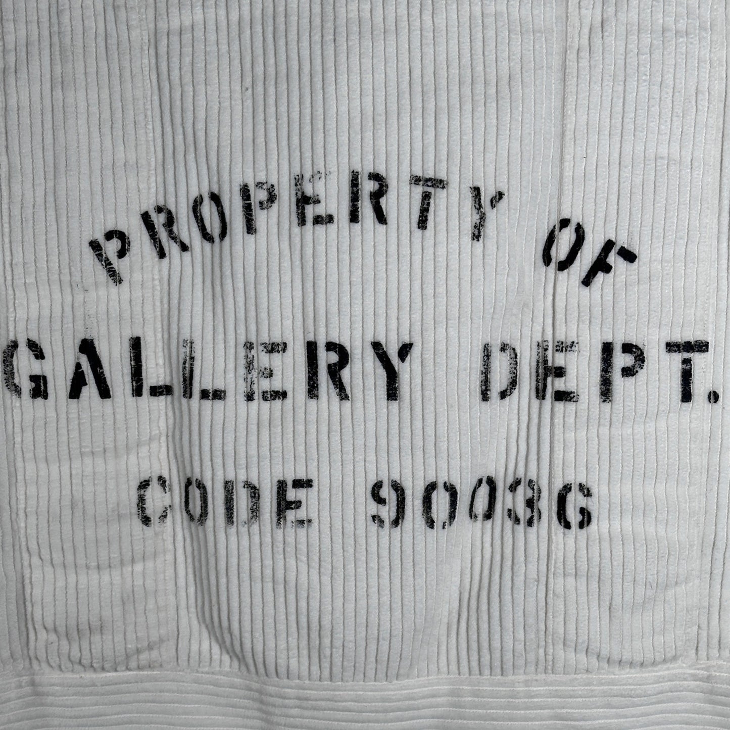 Gallery Dept. White Corduroy Tote