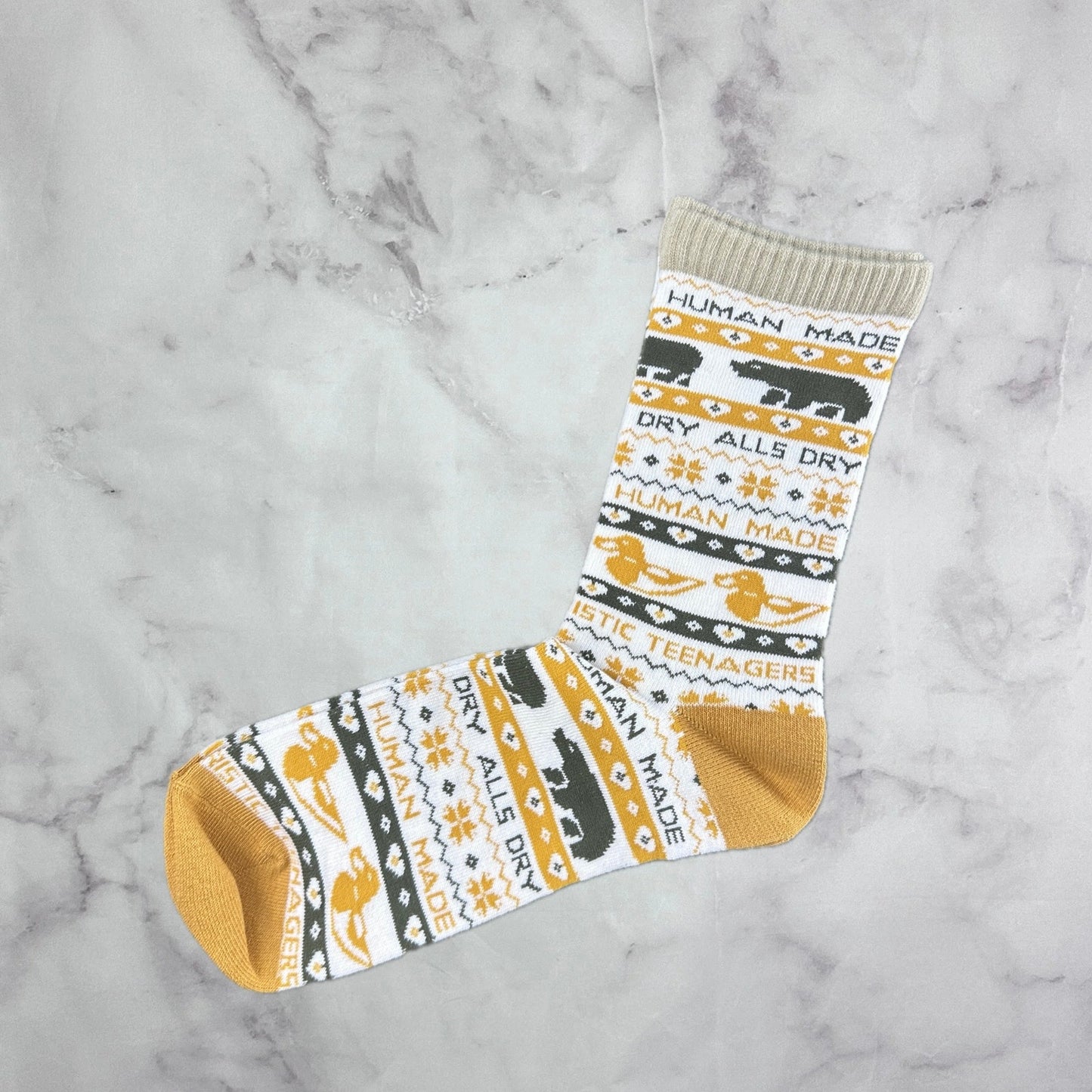 Human Made Striped Animal Socks