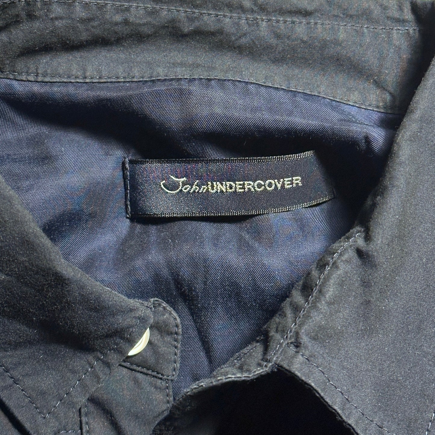 John Undercover Navy Quilted Shirt