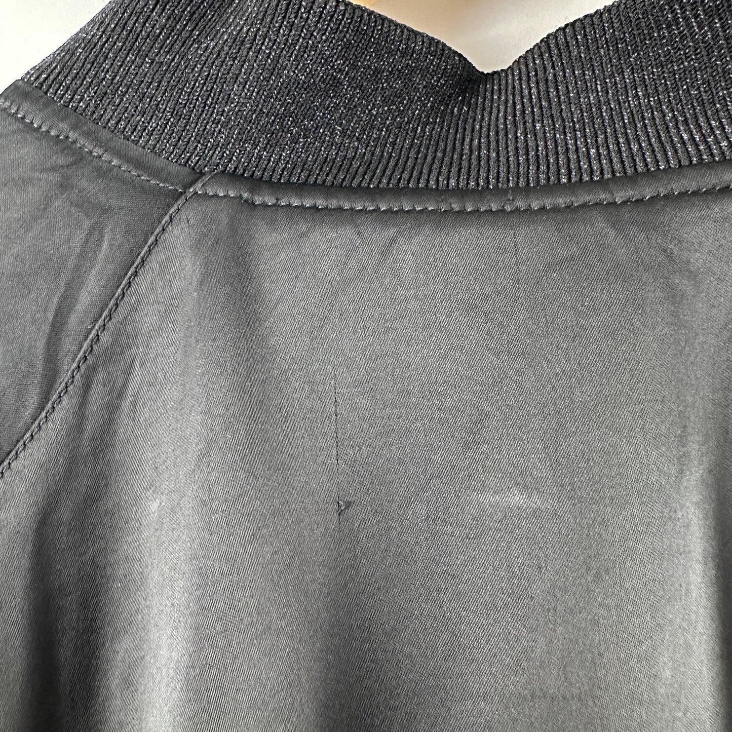 Saint Laurent Paris Never Say Never Black Embellished Bomber