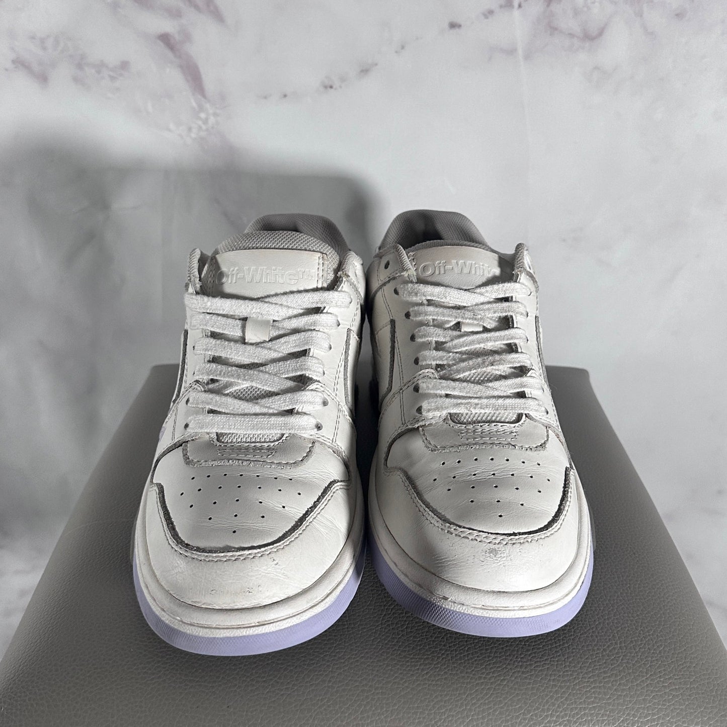 Off-White White/Lavender Out of Office “For Walking”