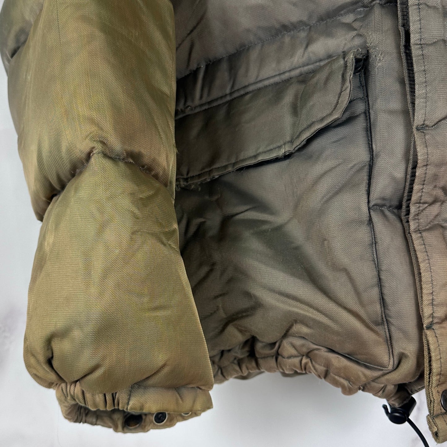 Vintage Alpha Industries Green Down Puffer Jacket