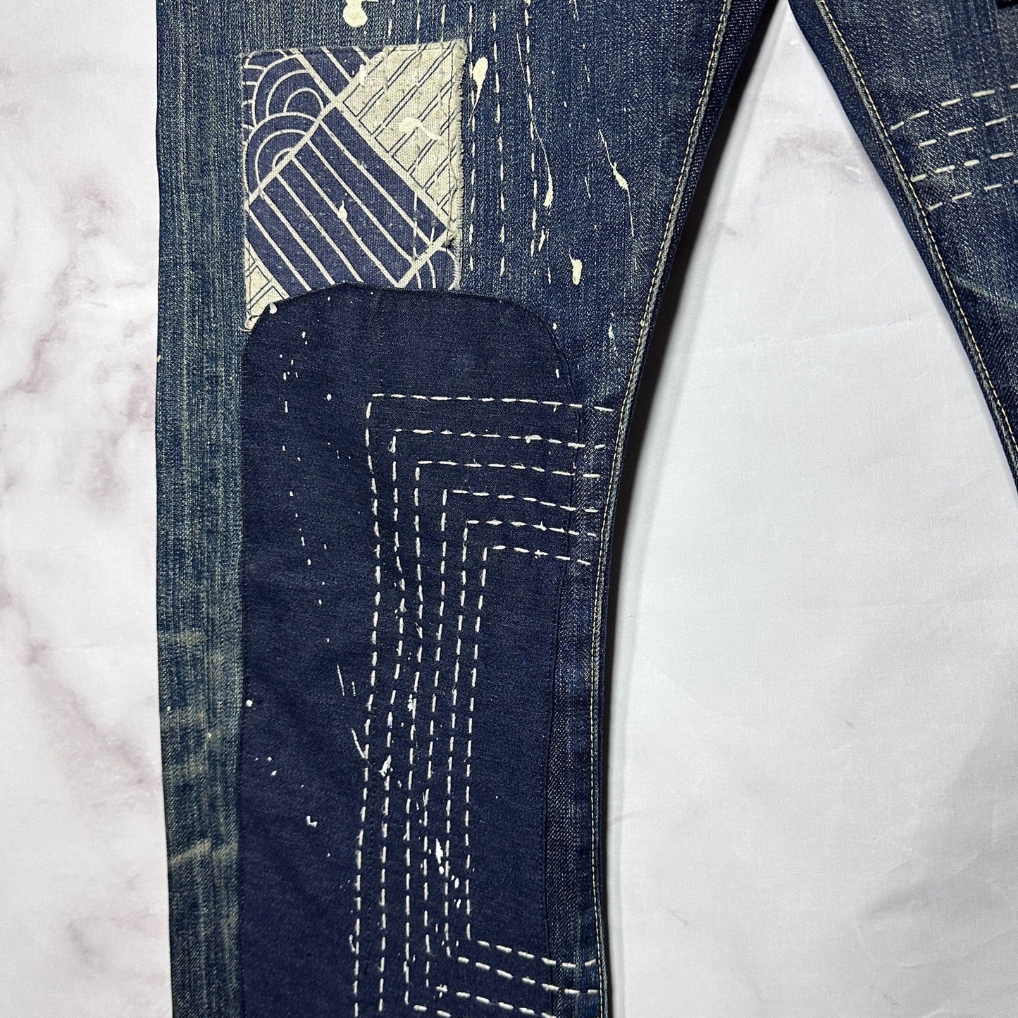 Kapital Sashiko & Boro Patchwork Selvedge Denim