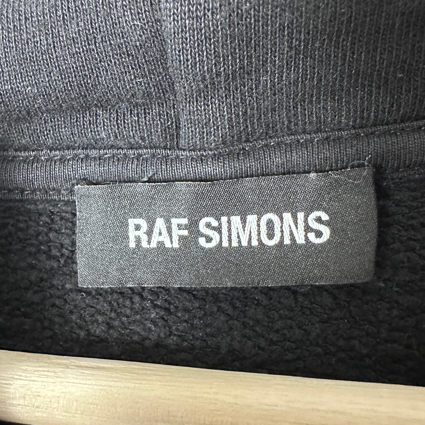 Raf Simons A/W19 'Burning Down The House' Black/Red Hoodie