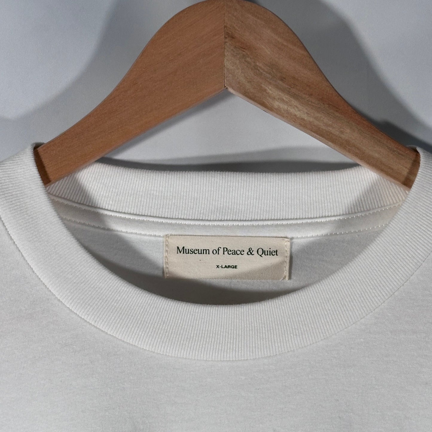 Museum of Peace & Quiet White Text Tee