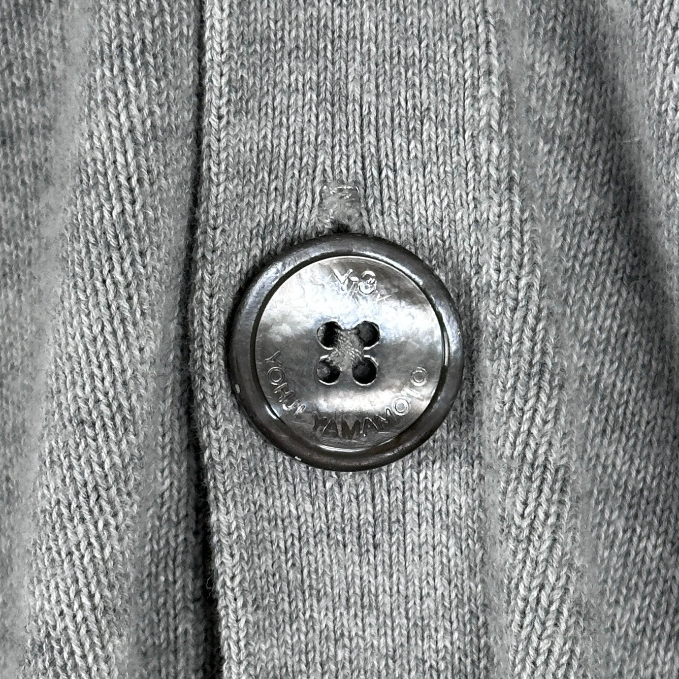 Adidas Y-3 Yohji Yamamoto Grey Cardigan Sweater