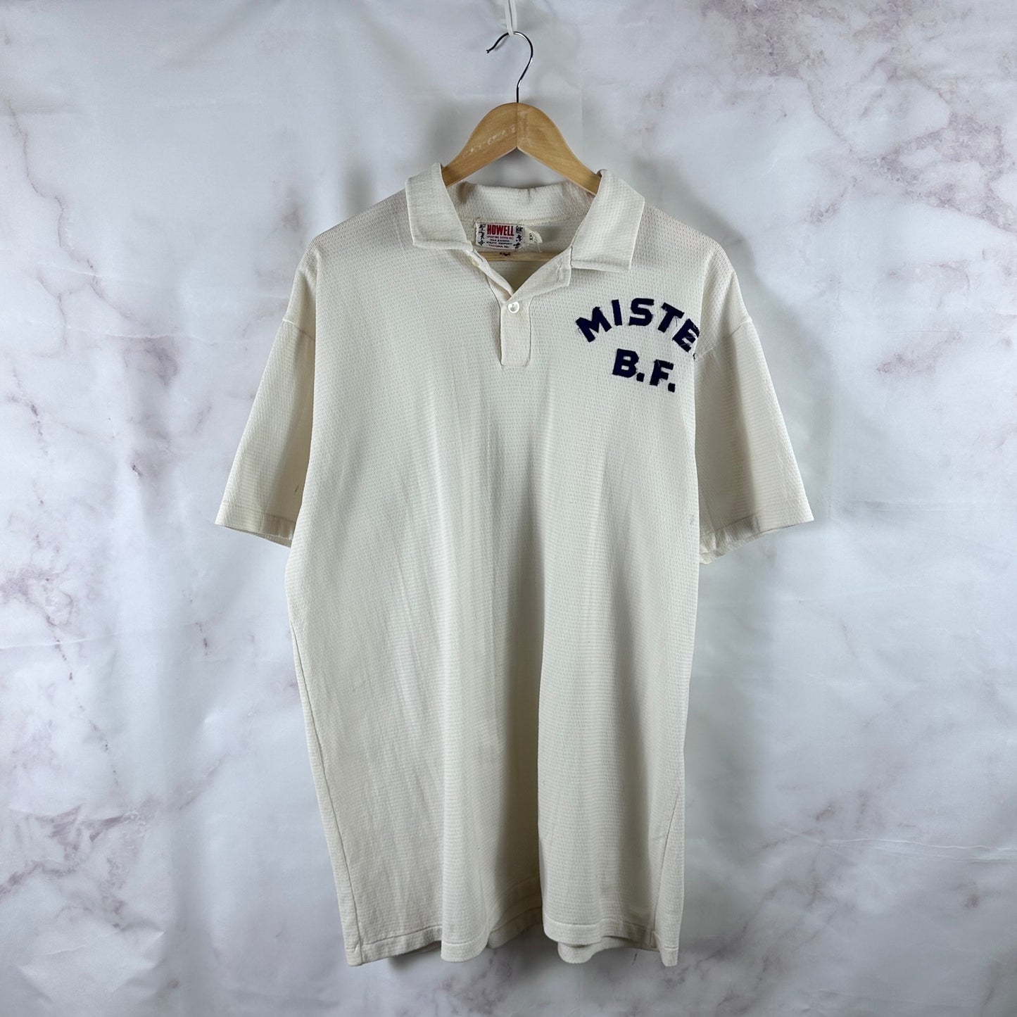 Vintage 60’s Howell White Jersey Polo Shirt