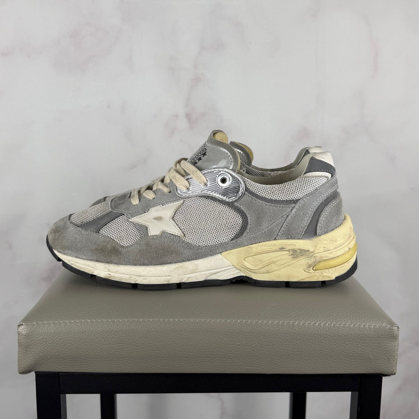 Golden Goose Dad Star Running Grey