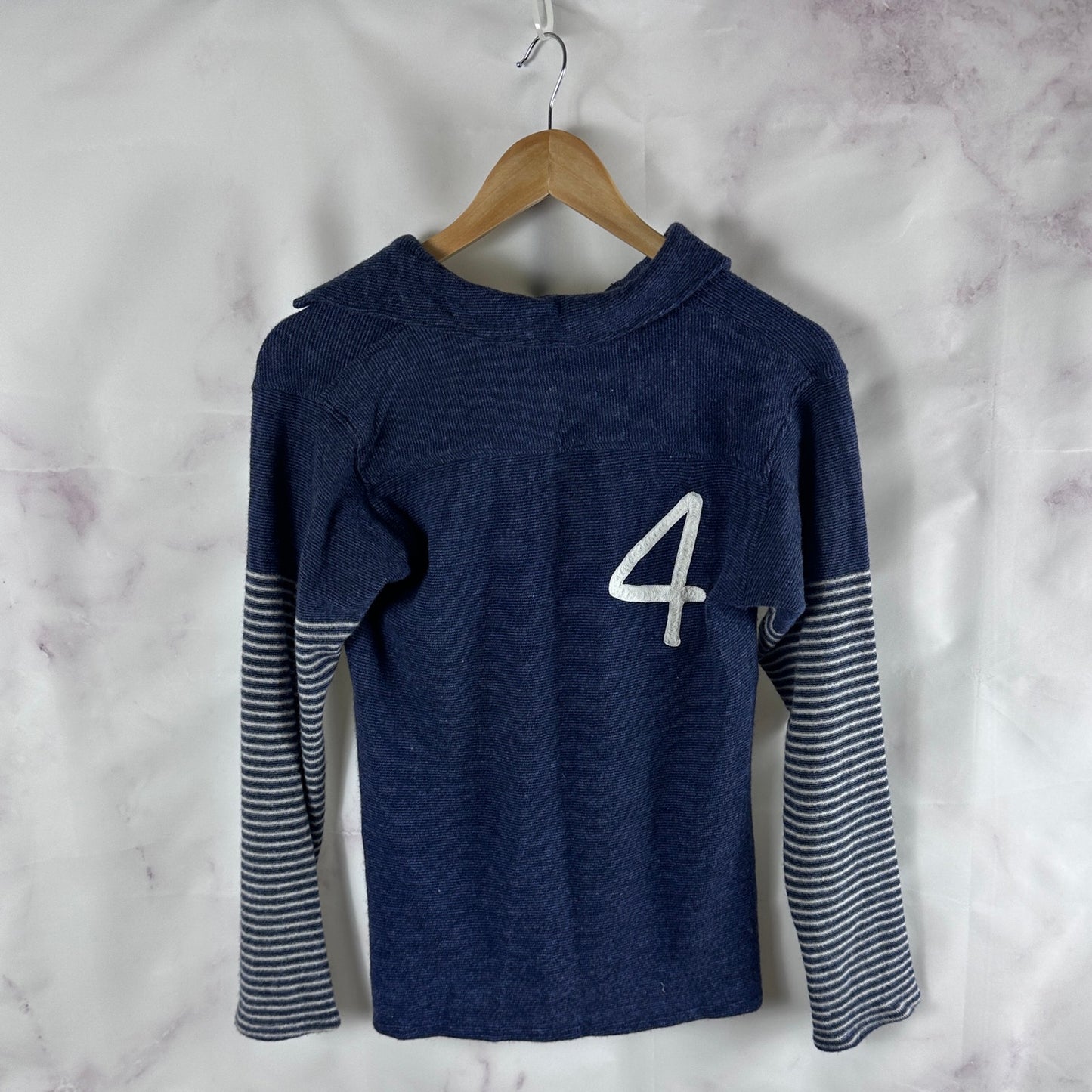 Kapital Blue Knit Longsleeve Polo