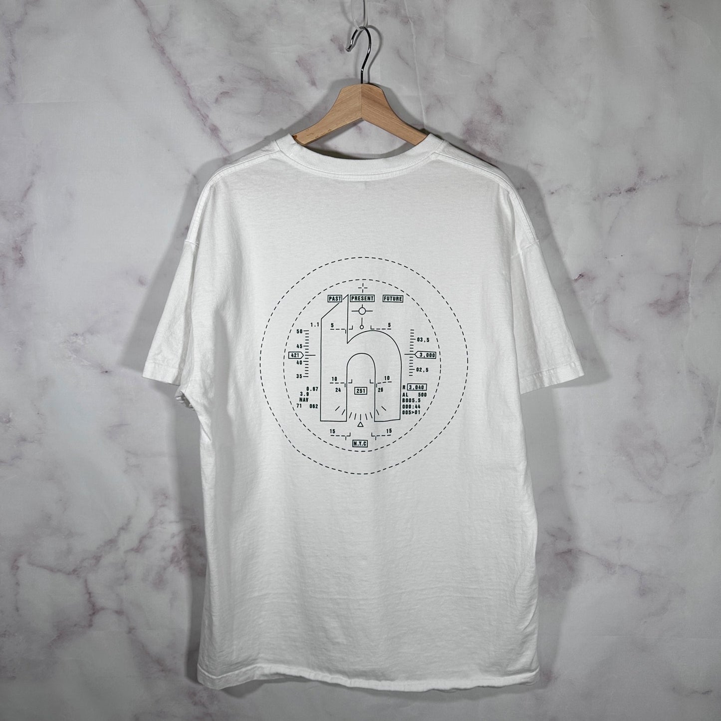 Hidden NY White/Green Navigation Tee