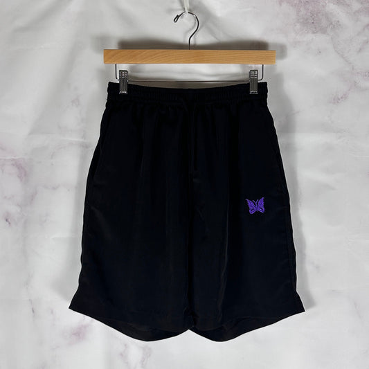 Needles Black Butterfly Shorts
