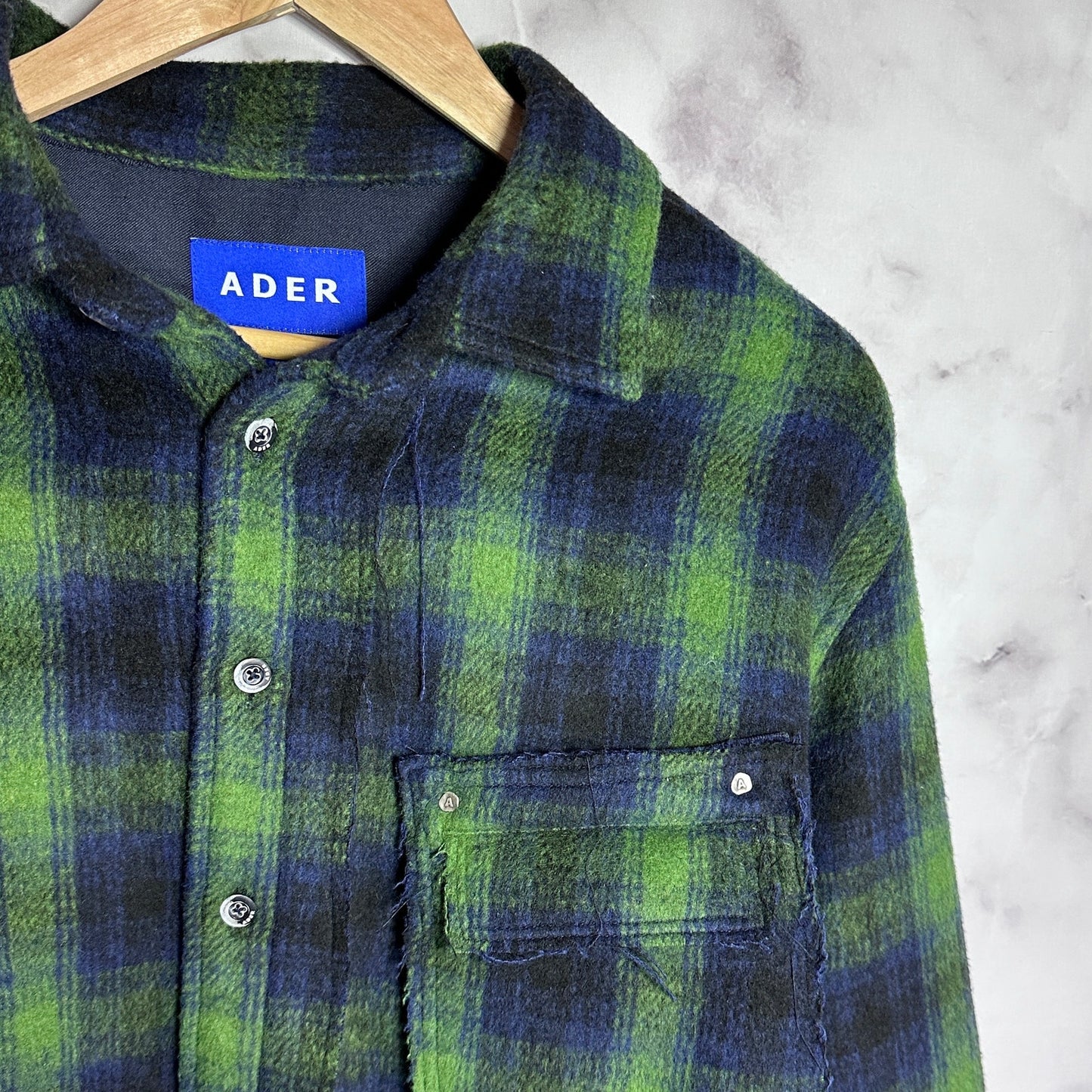 Ader Error Swall Plaid Shirt