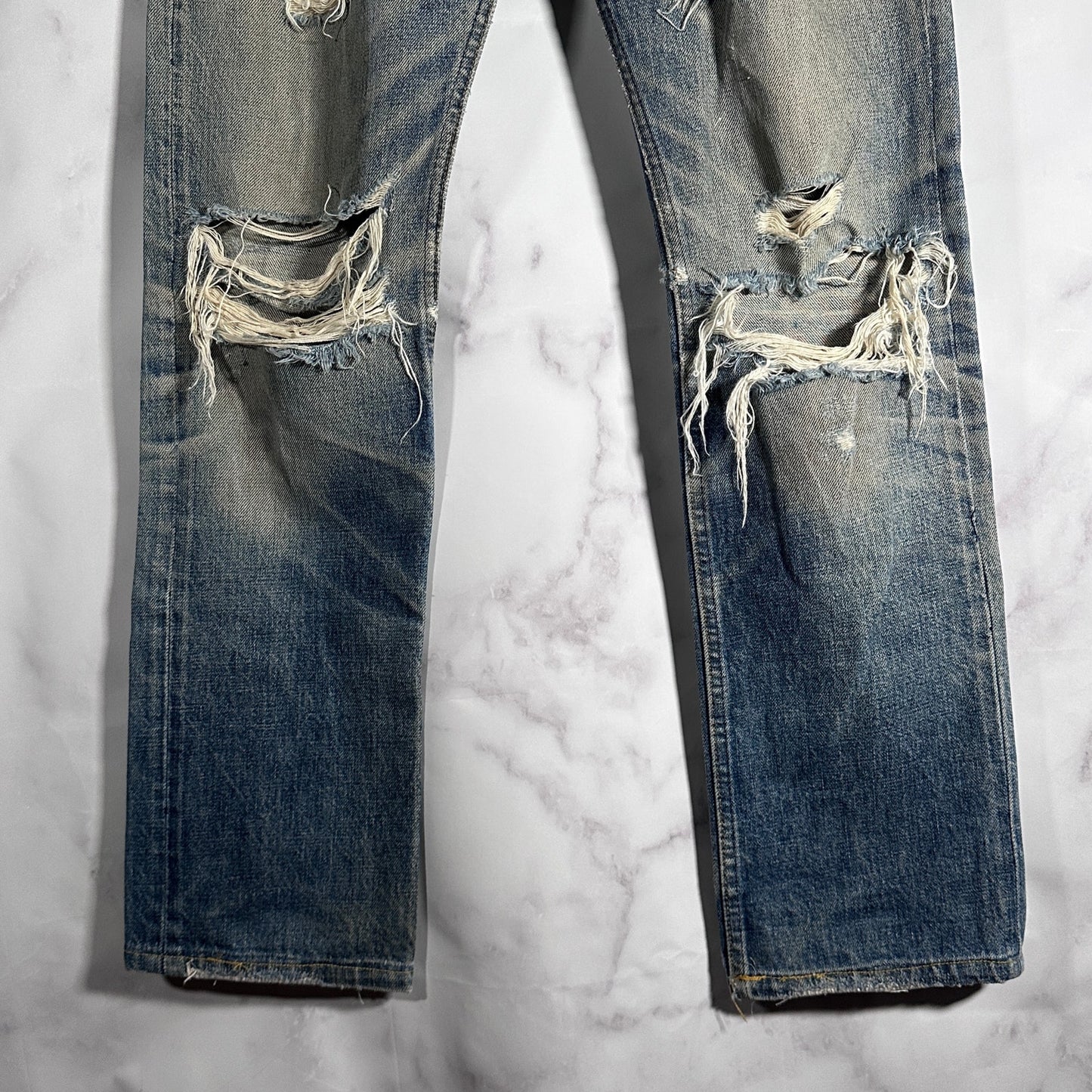 Helmut Lang Thrashed Selvedge Denim Jeans