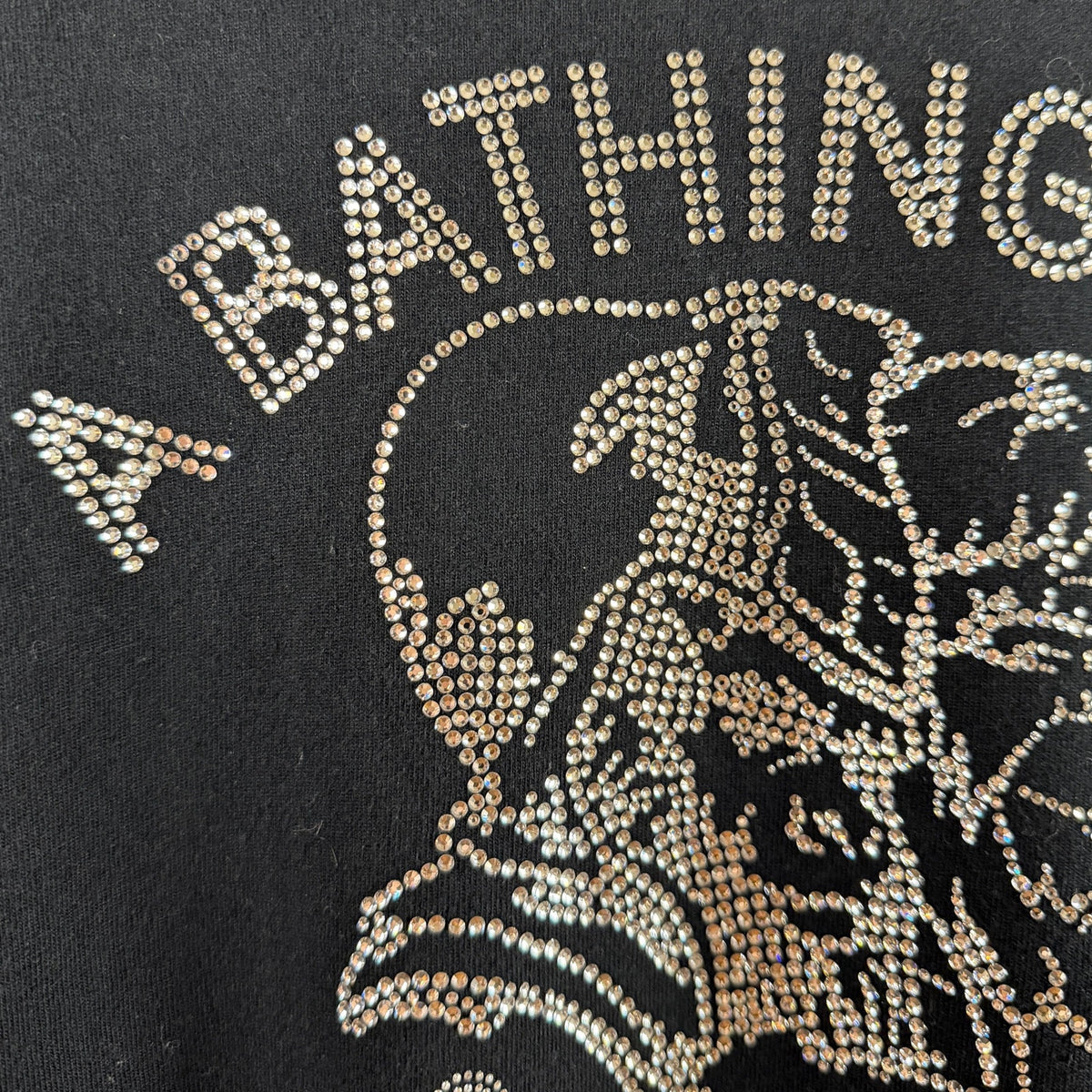 Bape x Swarovski Generals Black Graphic Tee
