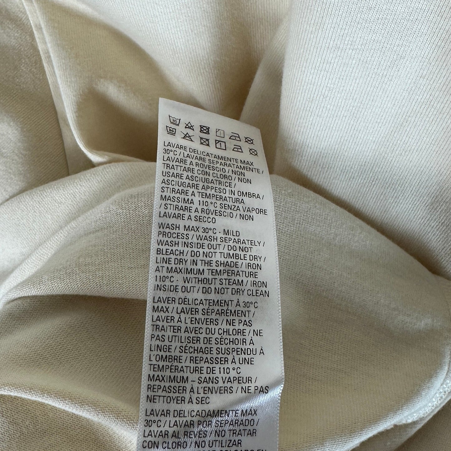 Balenciaga F/W22 Hybrid Layered Cream Longsleeve Shirt