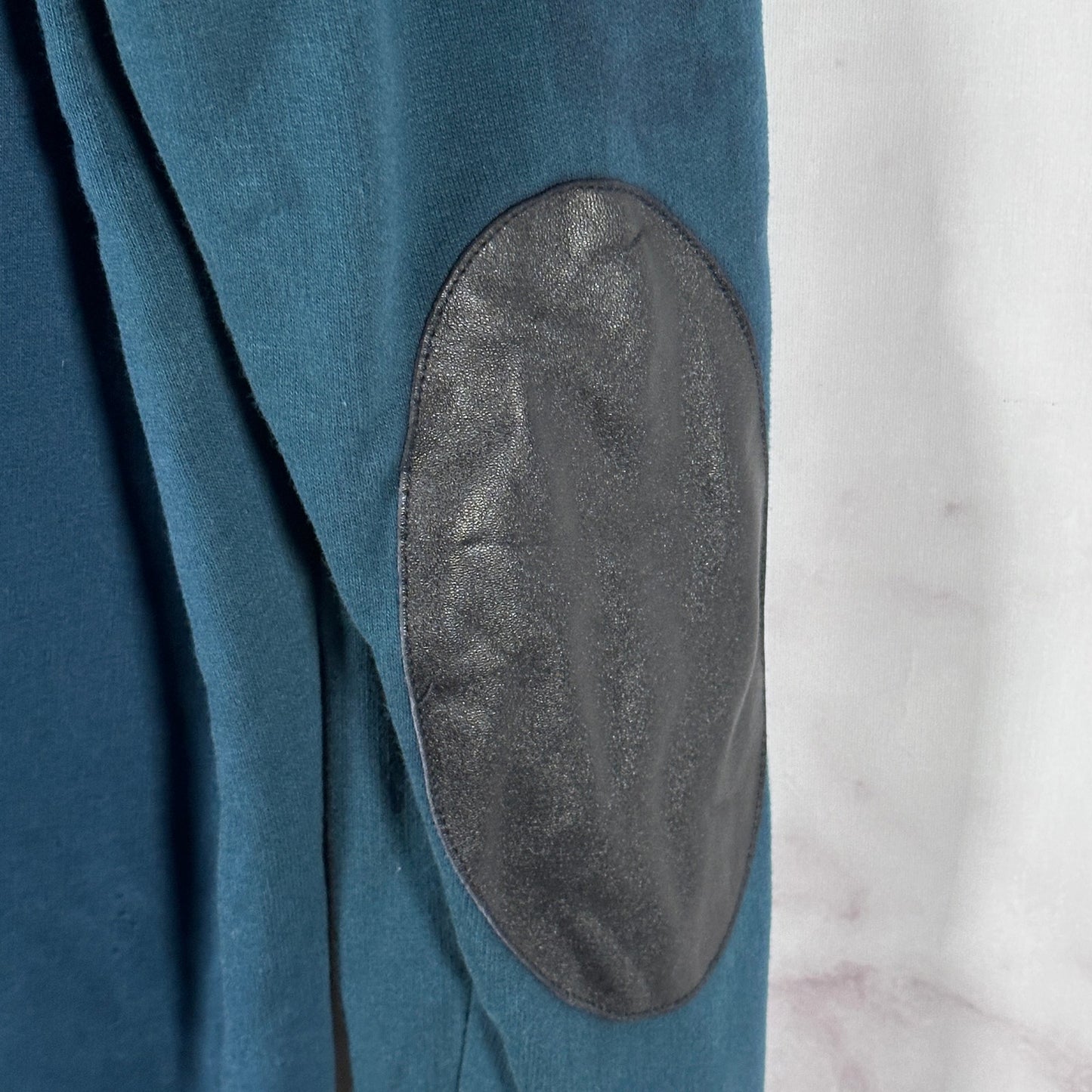 Maison Margiela Blue Elbow Patch Crewneck