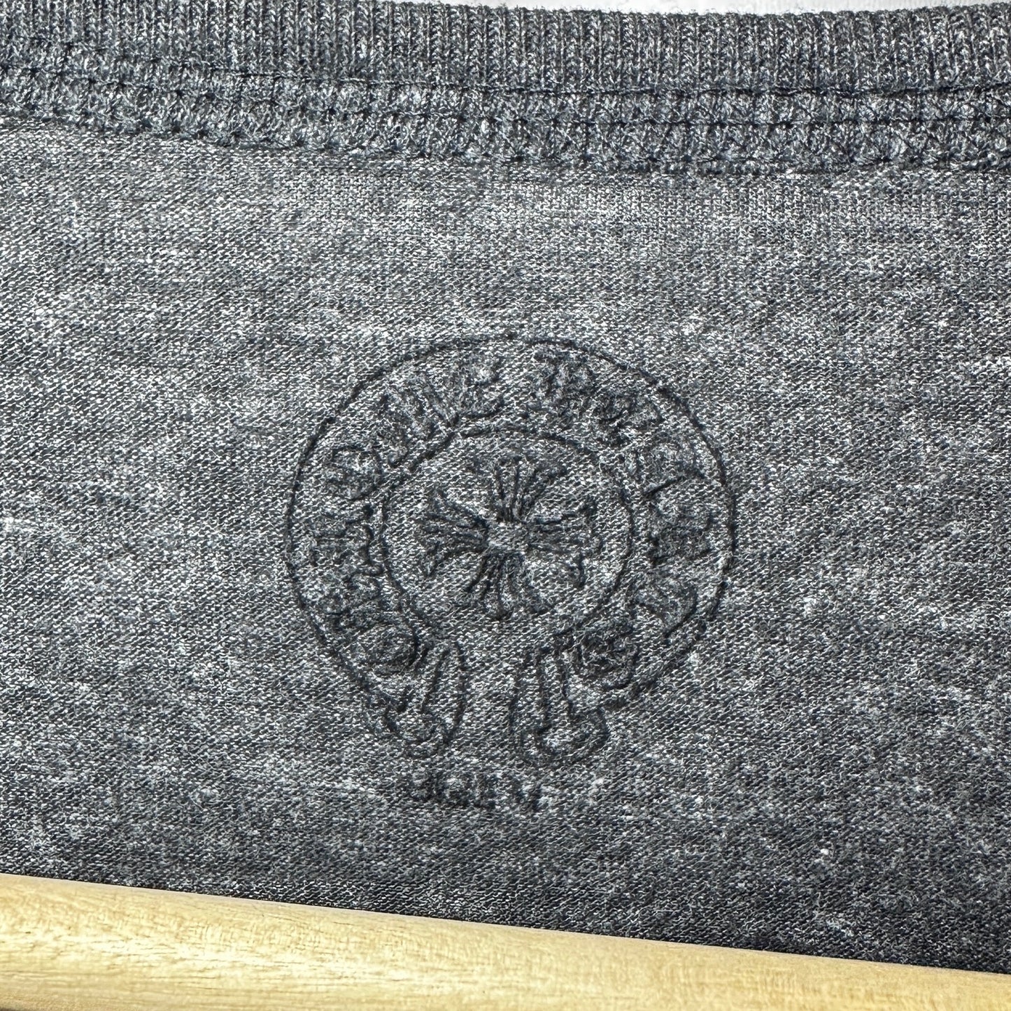 Chrome Hearts Dark Grey Logo Raglan Shirt