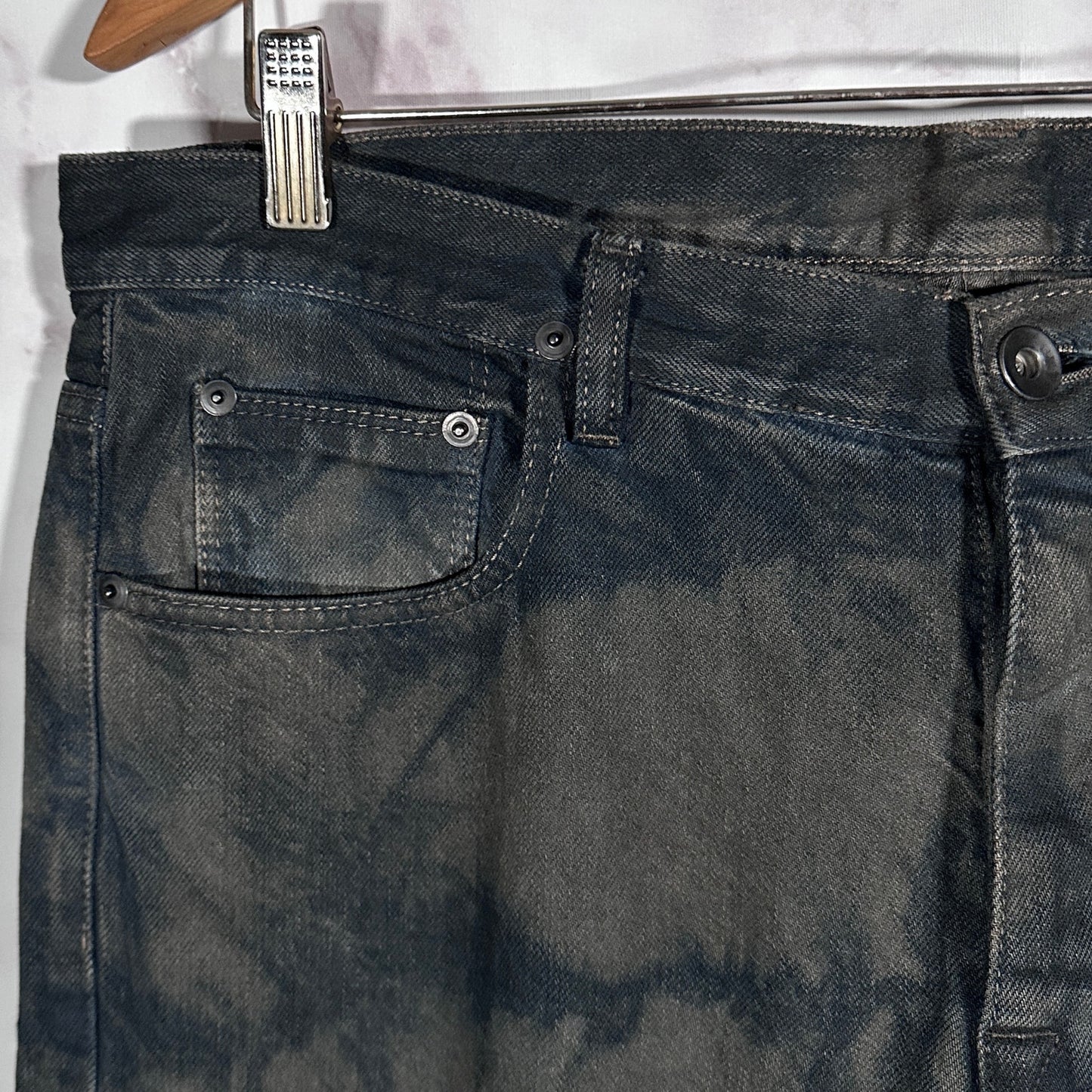 Rick Owens DRKSHDW S/S15 Faun Batik Dark Dust Denim