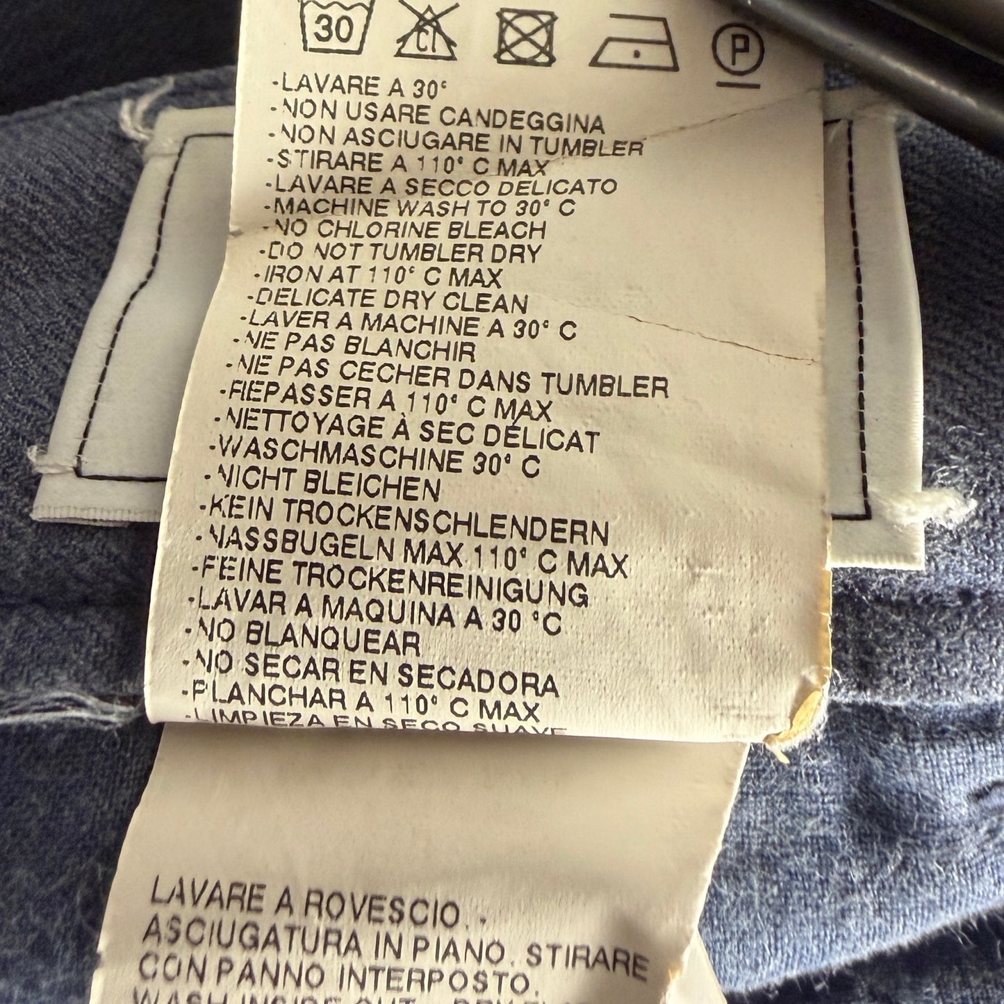 Maison Margiela French Blue Slim Cargo Pants