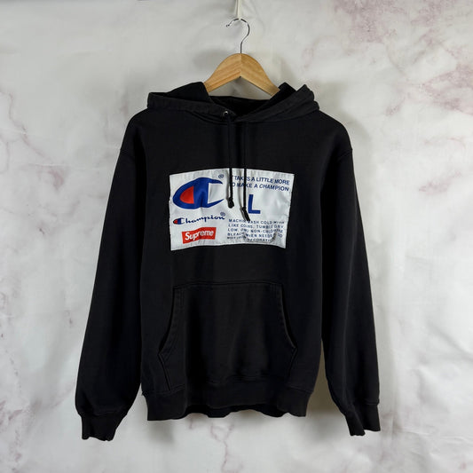 Supreme x Champion F/W18 Black Label Hoodie