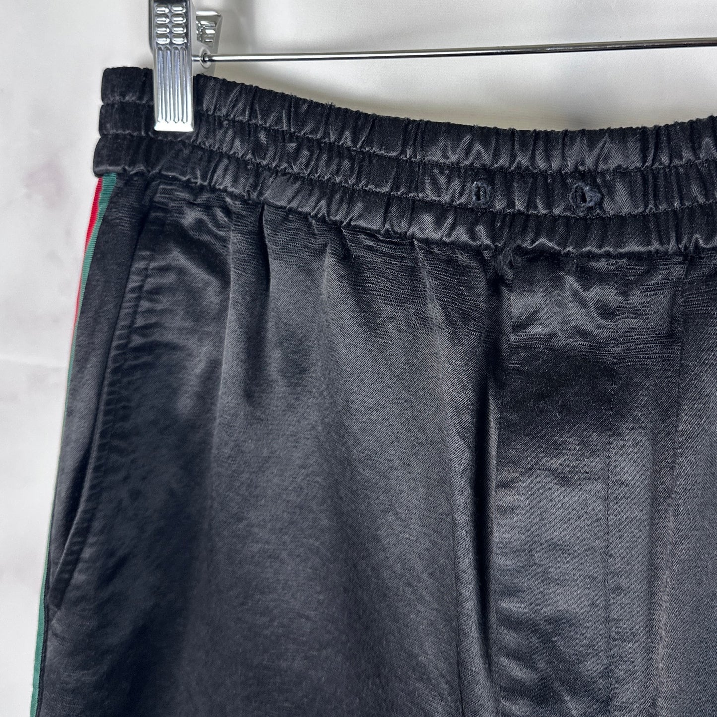 Gucci Black Web Tech Jersey Pants