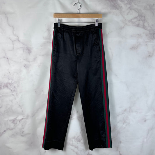 Gucci Black Web Tech Jersey Pants