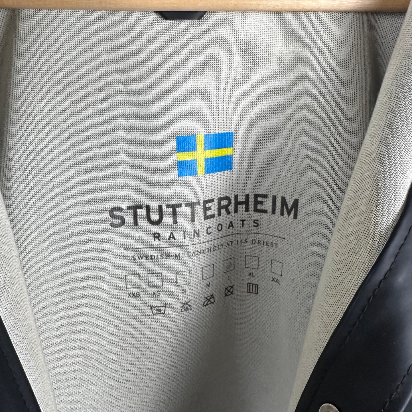 Stutterheim Black Stockholm Rain Coat