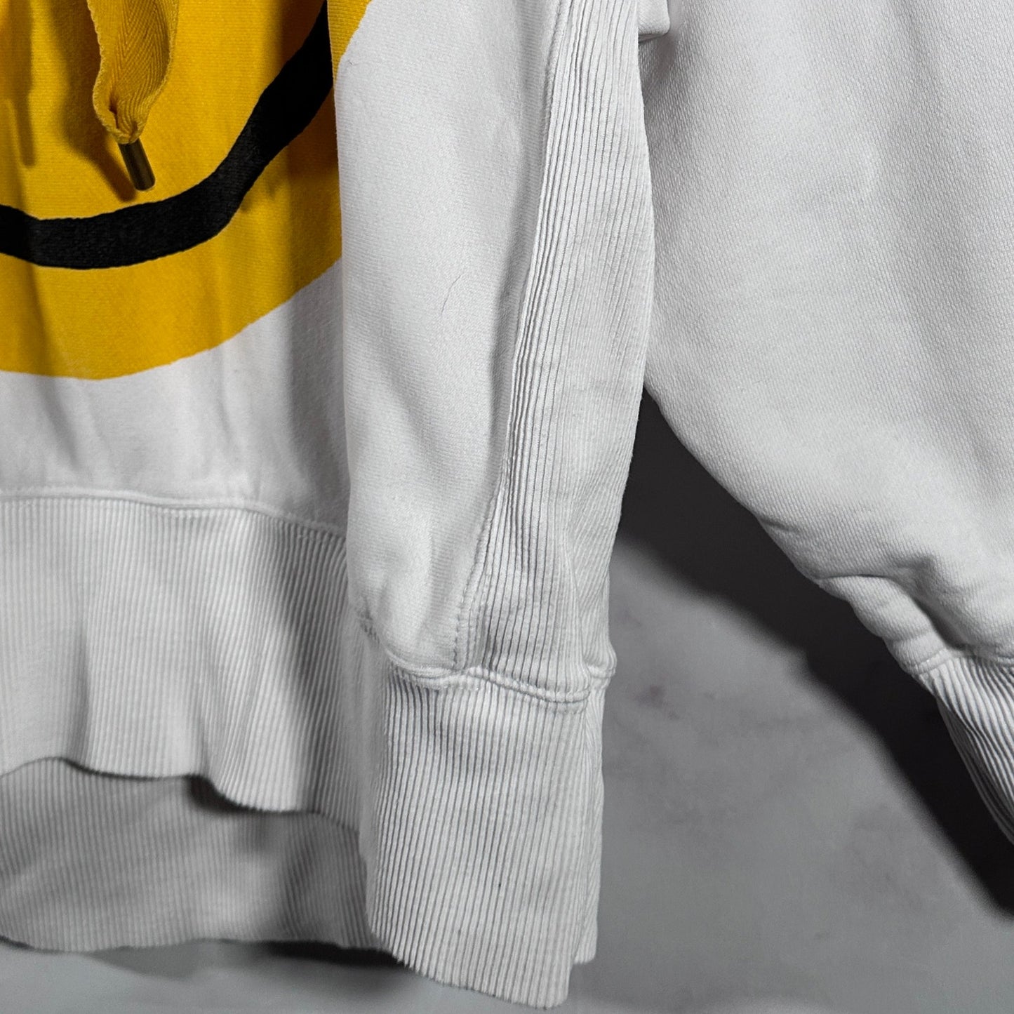 Kapital White Rain Smiley Hoodie