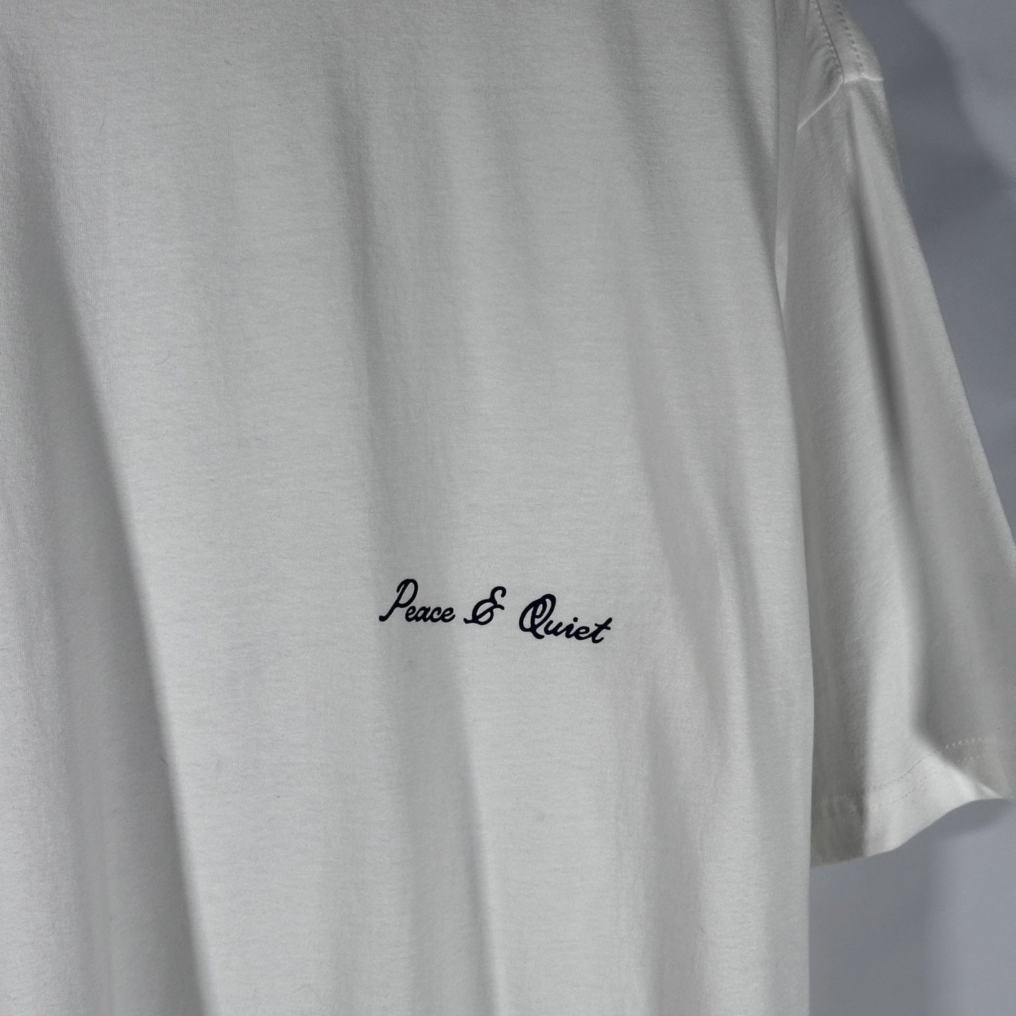 Museum of Peace & Quiet White Text Tee