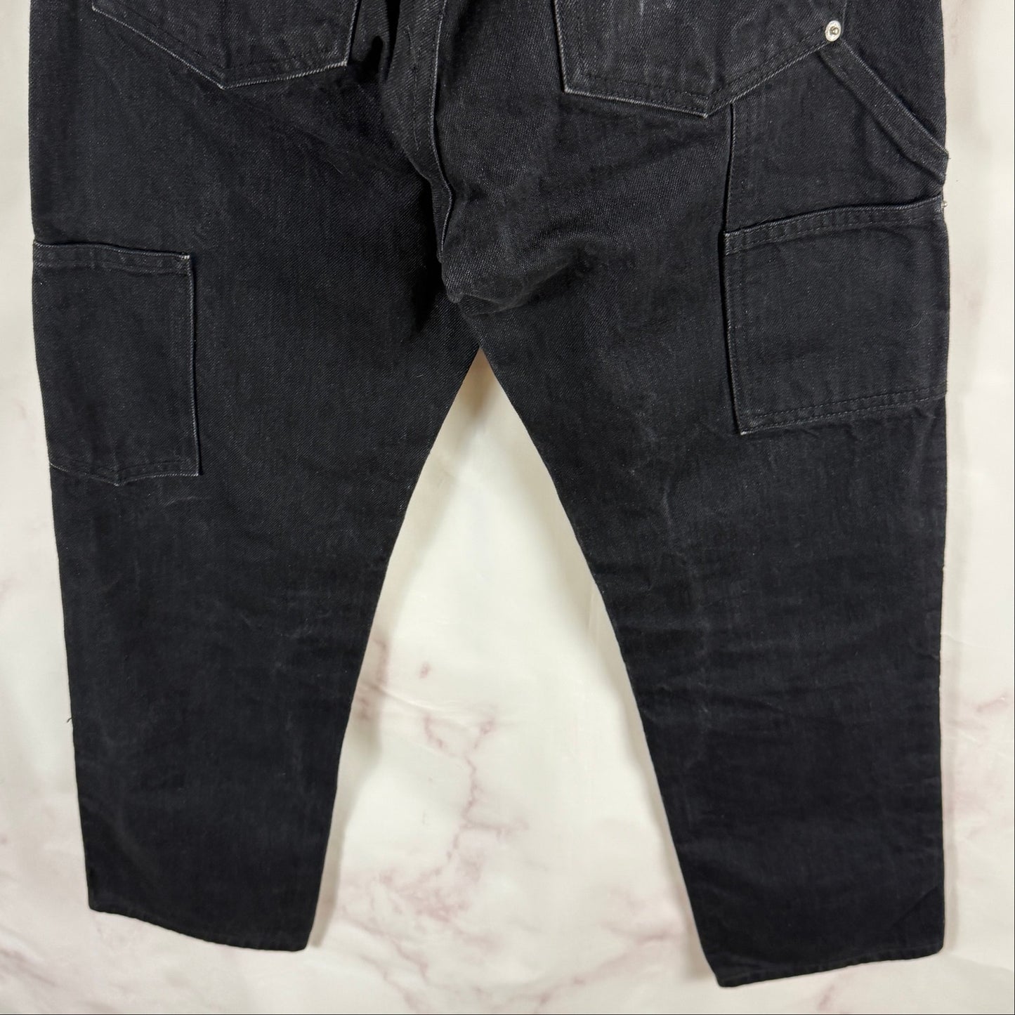 Enfants Riches Deprimes Double Knee Black Carpenter Pants