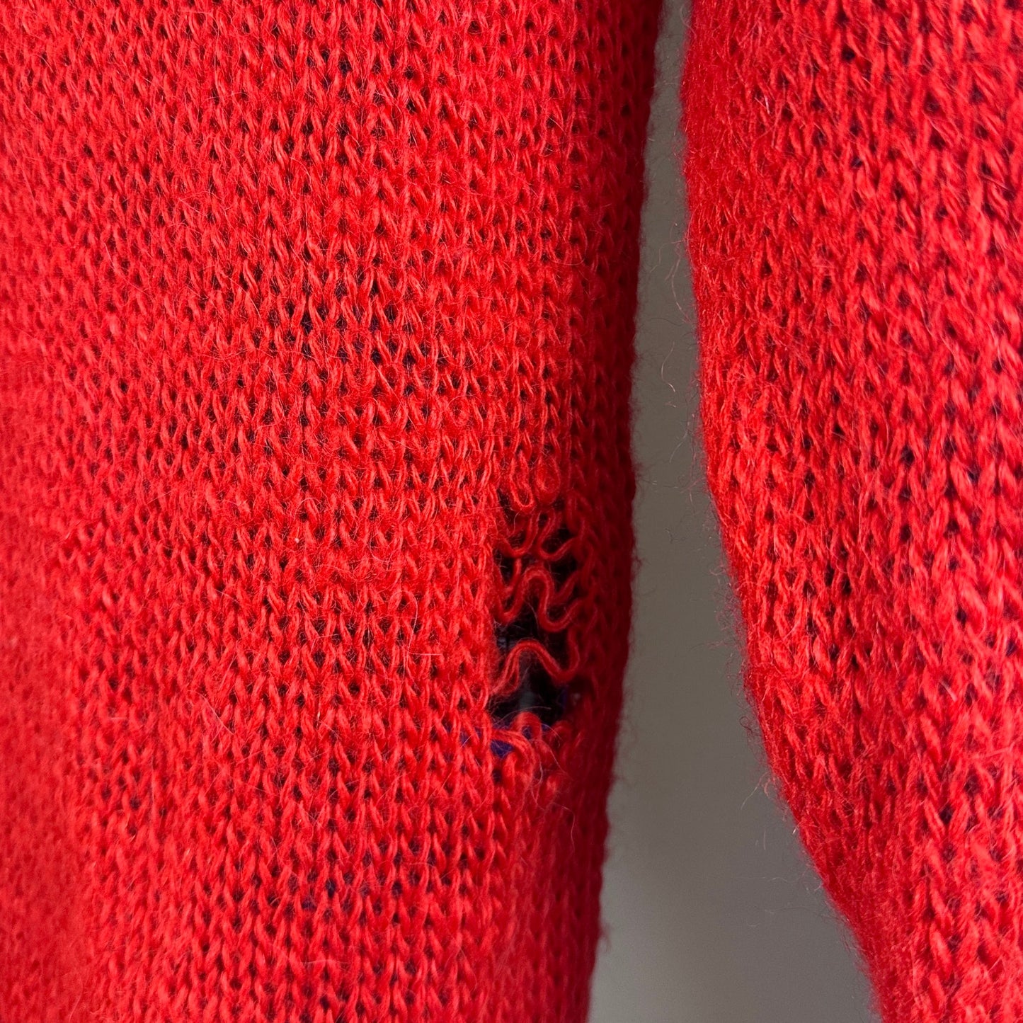 Calvin Klein 205w39nyc F/W18 Red/Blue Alpaca Mohair Sweater
