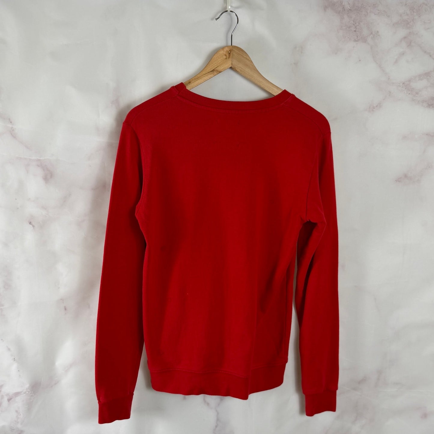 Pyrex Virgil Abloh Red Text Logo Crewneck